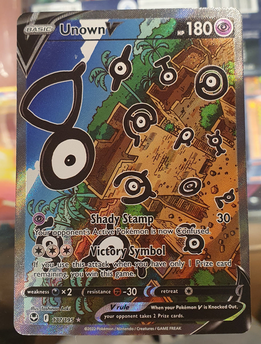 Pokemon SWSH Silver Tempest #177 Full Art Unown V Alt Art PSA 10 Gem M –  Pokemon World Australia