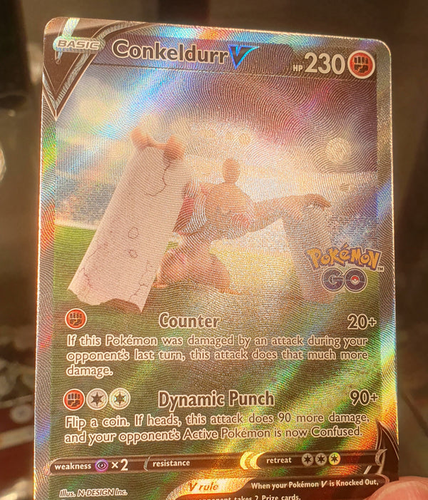 Pokemon - Conkeldurr V [Alternate Art] *Ultra Rare* Pokemon GO 074/078 (NM)