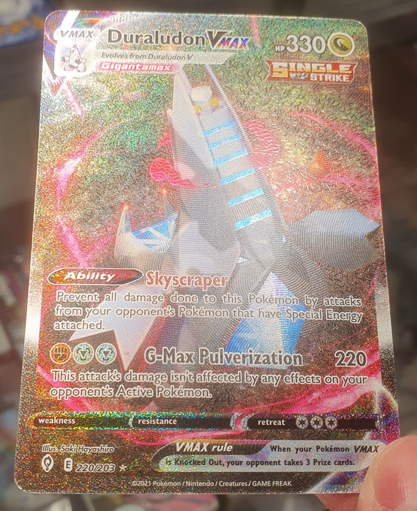 Pokemon - Duraludon VMAX [Alternate Art] *SCR* Evolving Skies 220/203