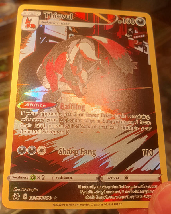 Pokemon - Thievul *Holo* Crown Zenith GG17/GG70 (NM)