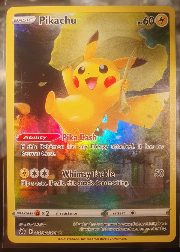 Pokemon - Pikachu *Holo* Crown Zenith GG30/GG70 (NM)