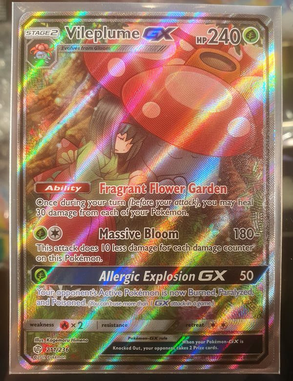 Pokemon - Vileplume GX [Alternate Art] *Ultra Rare* Cosmic Eclipse 211/236 (NM)