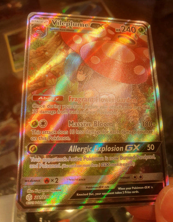 Pokemon - Vileplume GX [Alternate Art] *Ultra Rare* Cosmic Eclipse 211/236 (NM)