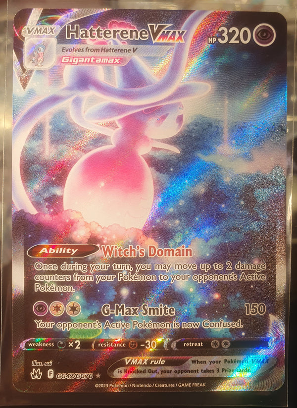 Pokemon - Hatterene VMAX *Ultra Rare* Crown Zenith GG47/GG70 (NM)