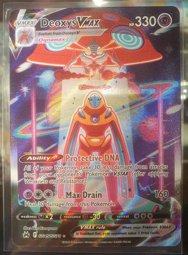 Pokemon - Deoxys VMAX *Ultra Rare* Crown Zenith GG45/GG70 (NM)