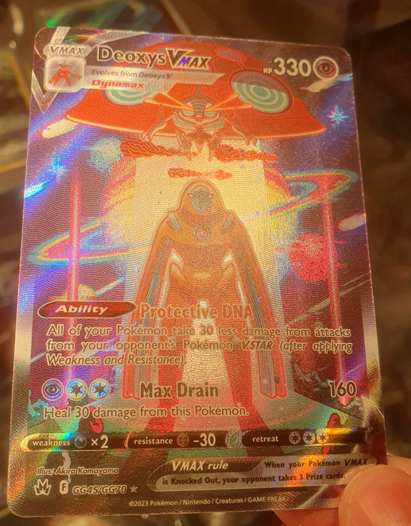 Pokemon - Deoxys VMAX *Ultra Rare* Crown Zenith GG45/GG70 (NM)