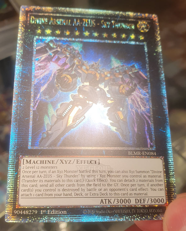 Yugioh - Divine Arsenal AA-Zeus – Sky Thunder *Quarter Century Rare* BLMR-EN084 (NM/M)