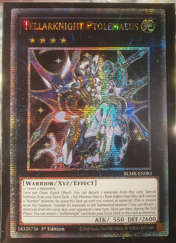 Yugioh - Tellarknight Ptolemaeus *Quarter Century Rare* BLMR-EN083 (NM/M)