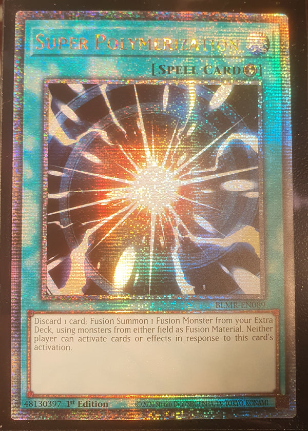 Yugioh - Super Polymerization *Quarter Century Rare* BLMR-EN089 (NM/M)