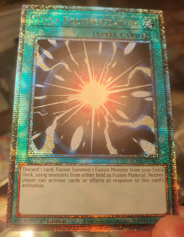 Yugioh - Super Polymerization *Quarter Century Rare* BLMR-EN089 (NM/M)