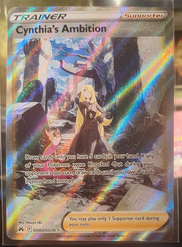 Pokemon - Cynthia's Ambition *Ultra Rare* Crown Zenith GG60/GG70 (NM)