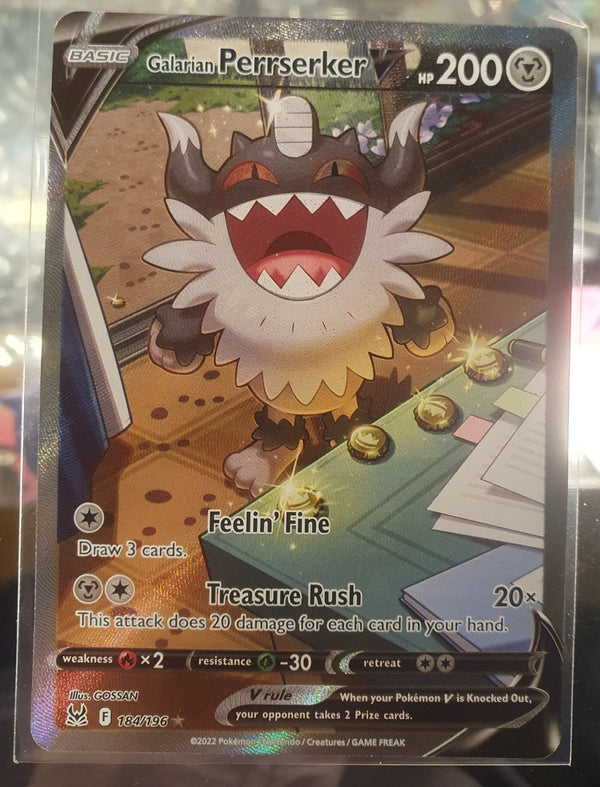 Pokemon - Galarian Perrserker V [Alternate Art] *Ultra Rare* Lost Origin 184/196