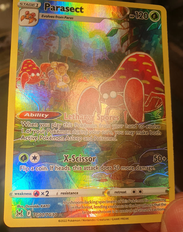 Pokemon - Parasect *Holo* Lost Origin TG01/TG30 (NM)