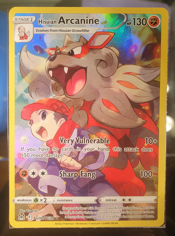 Pokemon - Hisuian Arcanine *Holo* Lost Origin TG08/TG30