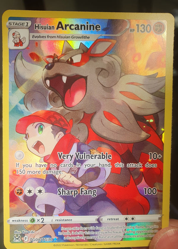 Pokemon - Hisuian Arcanine *Holo* Lost Origin TG08/TG30