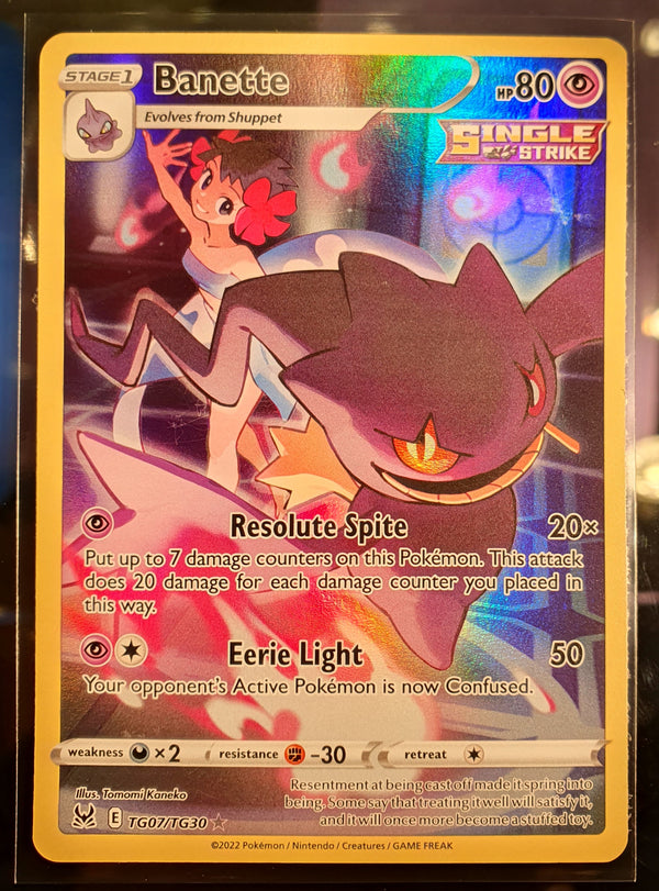 Pokemon - Banette *Holo* Lost Origin TG07/TG30 (NM)