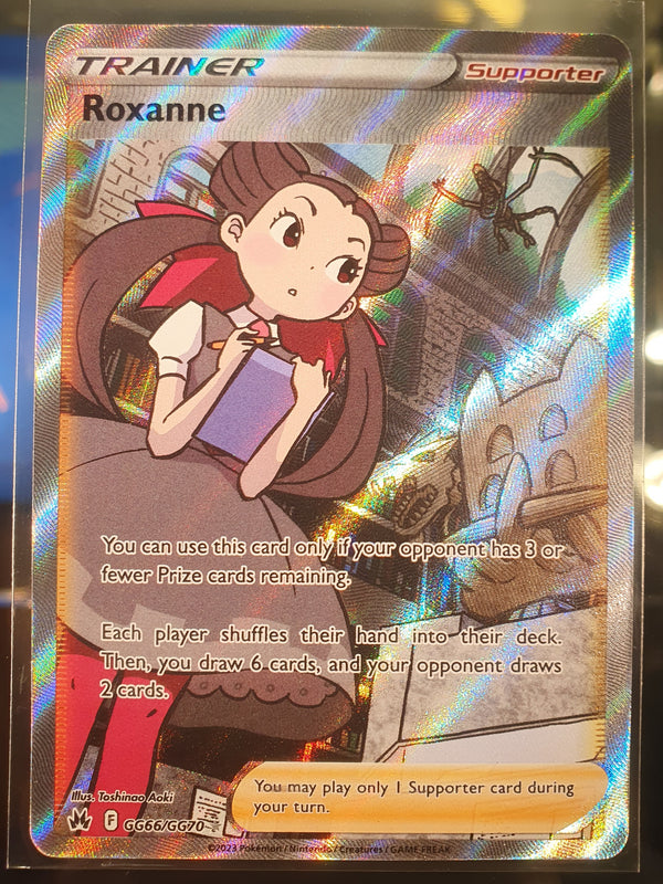 Pokemon - Roxanne *Ultra Rare* Crown Zenith GG66/GG70 (NM)