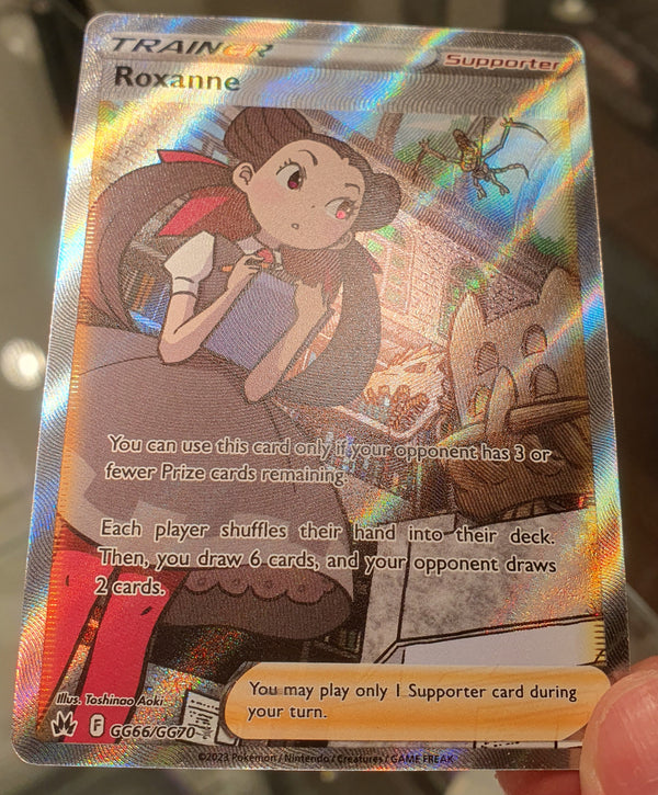 Pokemon - Roxanne *Ultra Rare* Crown Zenith GG66/GG70 (NM)