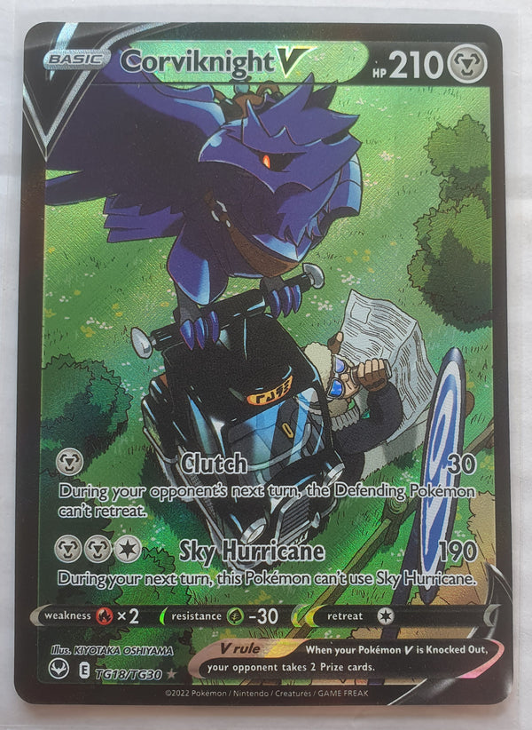 Pokemon - Corviknight V *Ultra Rare* Silver Tempest TG18/TG30 (NM)