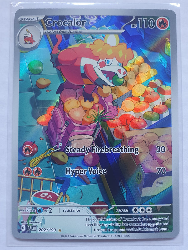 Pokemon - Crocalor *Illustration Rare* Paldea Evolved 202/193