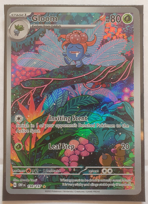 Pokemon - Gloom *Illustration Rare* Obsidian Flames 198/197