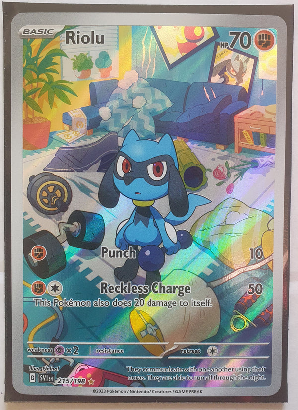 Pokemon - Riolu *Illustration Rare* Scarlet & Violet 215/198