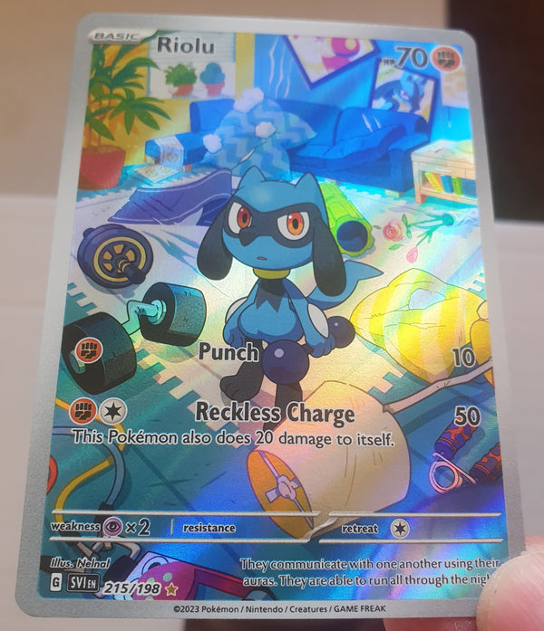 Pokemon - Riolu *Illustration Rare* Scarlet & Violet 215/198