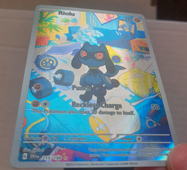 Pokemon - Riolu *Illustration Rare* Scarlet & Violet 215/198