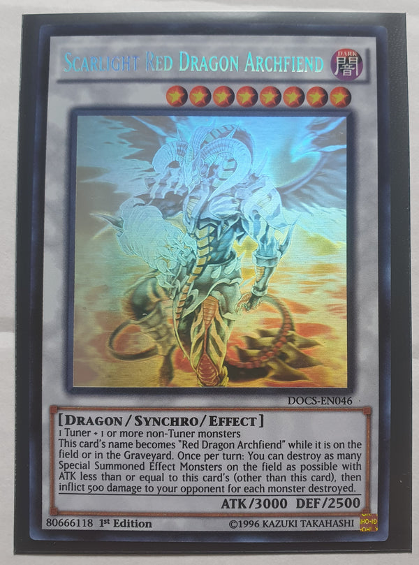 Yugioh Card - Scarlight Red Dragon Archfiend *Ghost Rare* DOCS-EN046