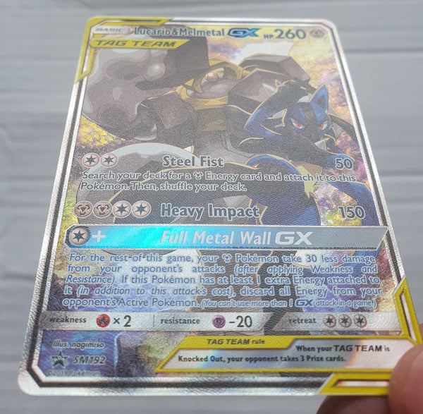 Pokemon - Lucario & Melmetal GX *Ultra Rare* Black Star Promo SM192 (NM)