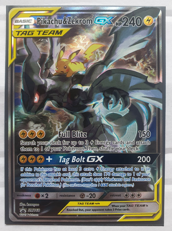 Pokemon - Pikachu & Zekrom GX *Ultra Rare* Black Star Promo SM168