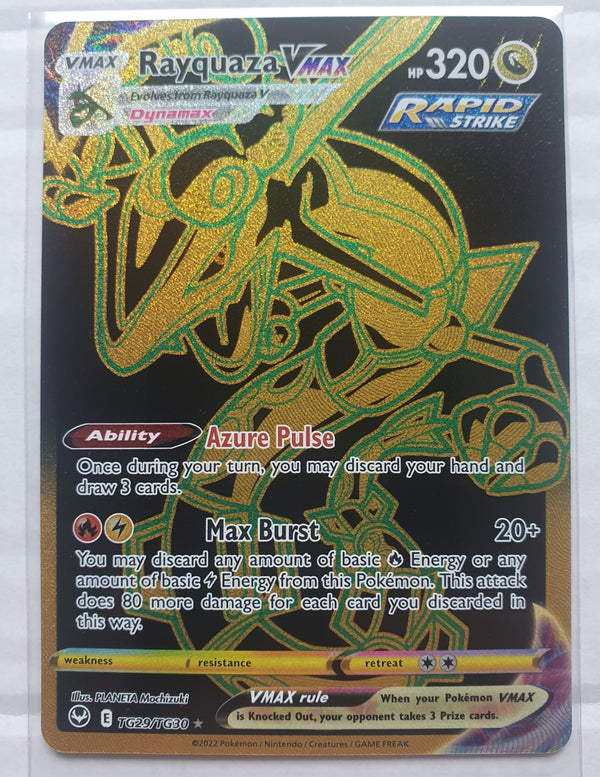 Pokemon - Rayquaza VMAX *Secret Rare* Silver Tempest TG29/TG30 (NM)