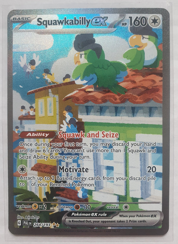 Pokemon - Squawkabilly ex *Special Illustration Rare* Paldea Evolved 264/193