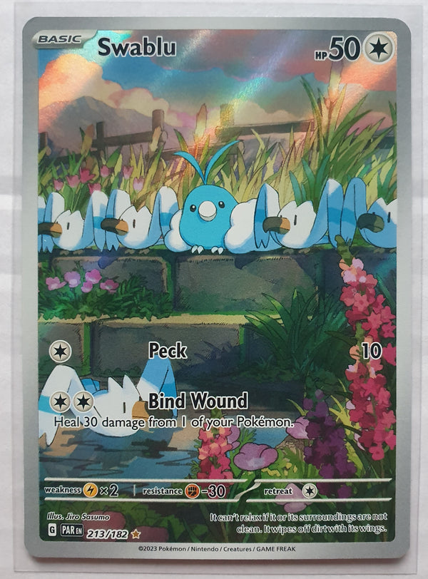 Pokemon - Swablu *Illustration Rare* Paradox Rift 213/182