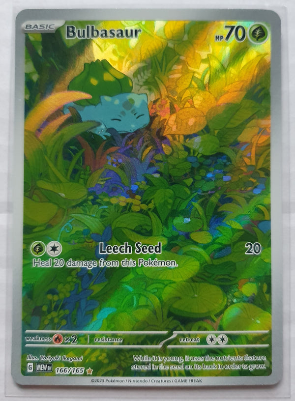 Pokemon 151 - Bulbasaur *Illustration Rare* Scarlet & Violet 166/165