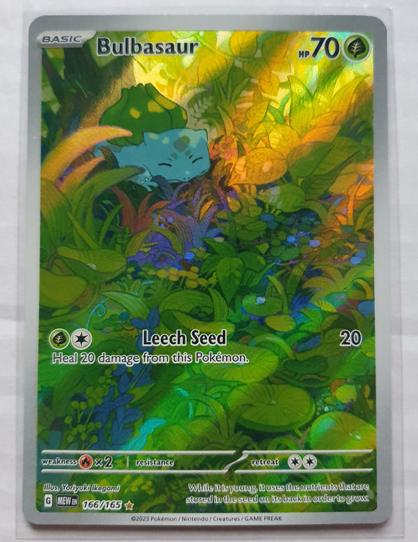 Pokemon 151 - Bulbasaur *Illustration Rare* Scarlet & Violet 166/165