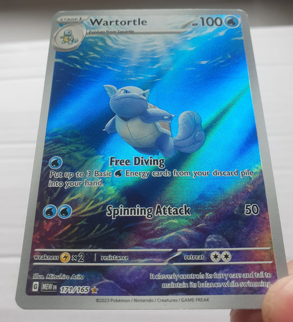 Pokemon 151 - Wartortle *Illustration Rare* Scarlet & Violet 171/165