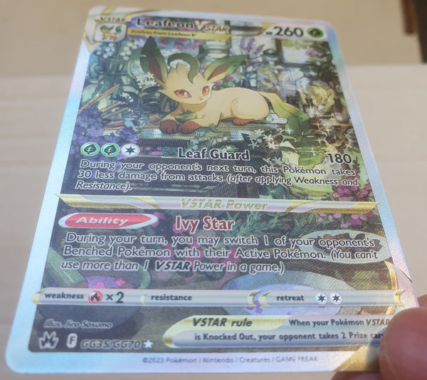 Pokemon - Leafeon VSTAR *Ultra Rare* Crown Zenith GG35/GG70 (NM)