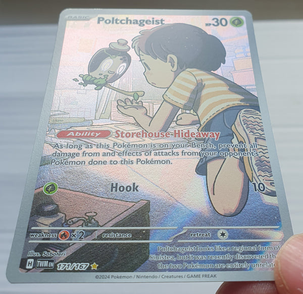 Pokemon - Poltchageist *Illustration Rare* Twilight Masquerade 171/167