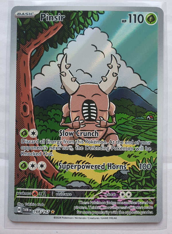 Pokemon - Pinsir *Illustration Rare* Twilight Masquerade 168/167