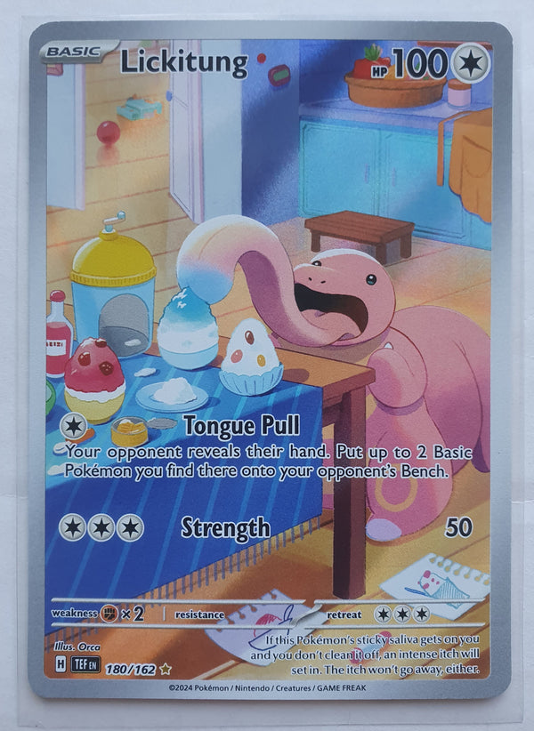 Pokemon - Lickitung *Illustration Rare* Temporal Forces 180/162