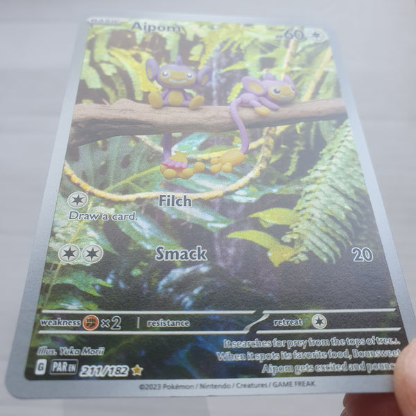 Pokemon - Aipom *Illustration Rare* Paradox Rift 211/182