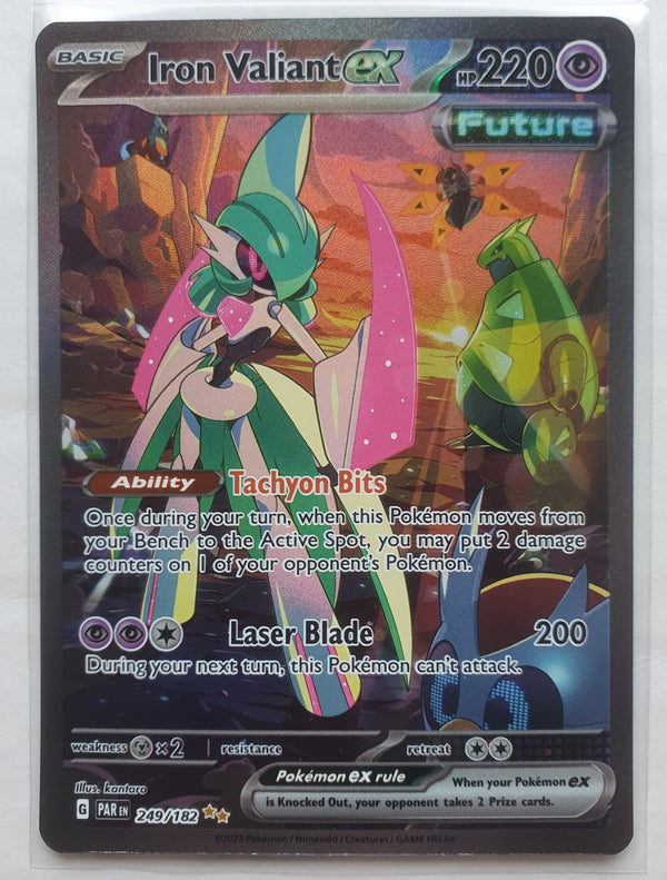 Pokemon - Iron Valiant ex *Special Illustration Rare* Paradox Rift 249/182