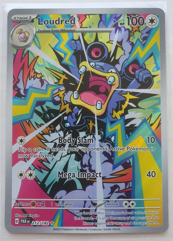 Pokemon - Loudred *Illustration Rare* Paradox Rift 212/182