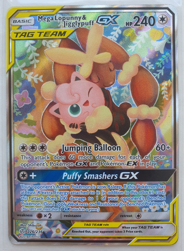 Pokemon - Mega Lopunny & Jigglypuff GX [Alternate Art] *Ultra Rare* 226/236 (NM)