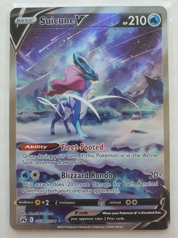 Pokemon - Suicune V *Ultra Rare* Crown Zenith GG38/GG70 (NM)