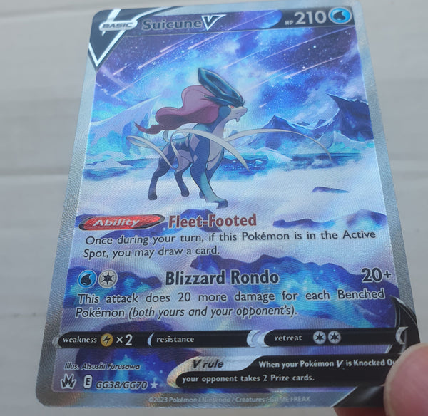 Pokemon - Suicune V *Ultra Rare* Crown Zenith GG38/GG70 (NM)