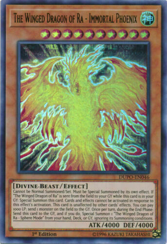 Yugioh - The Winged Dragon of Ra - Immortal Phoenix *UR* DUPO-EN046 (NM)