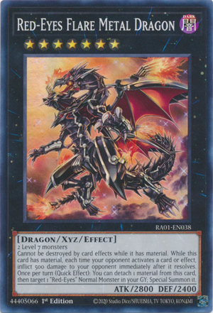 Yugioh - Red-Eyes Flare Metal Dragon *Select Rarity* RA01-EN038 (NM)