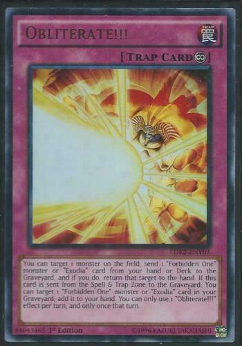 Yugioh Card - Obliterate!!! *Ultra Rare* LDK2-ENY03 (NM/M)